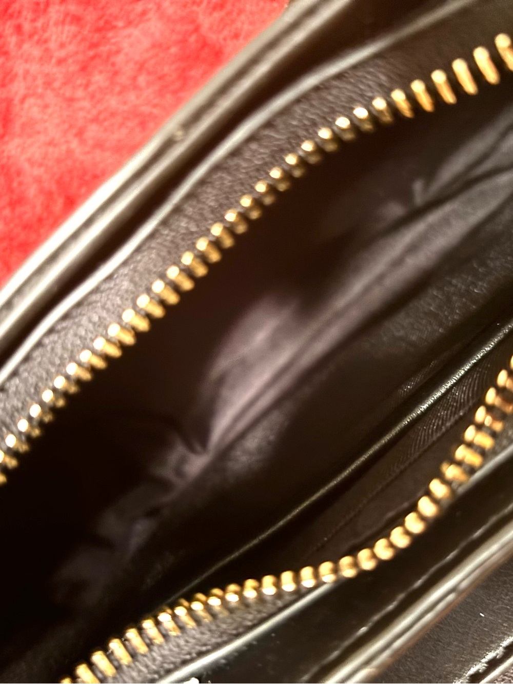 Nine West Brown Logo-Print Shoulder Bag with Tan Front Pocket and Gold Chain - Picture 5 of 6